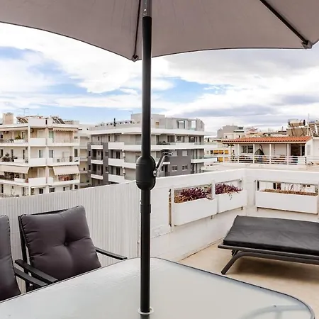 Delimare, Acropolis & Sea View Rooftop, Paleo Faliro Apartment *